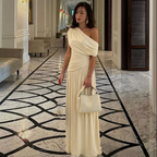 SHINA | Elegant One Shoulder Evening Maxi Dress