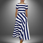 DIANE | Effortless Modern Stripe Dress