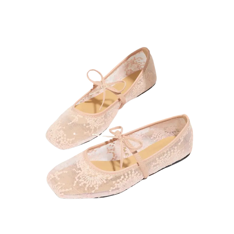 CANDACE™ – Elegant Square Toe Ballet Flats