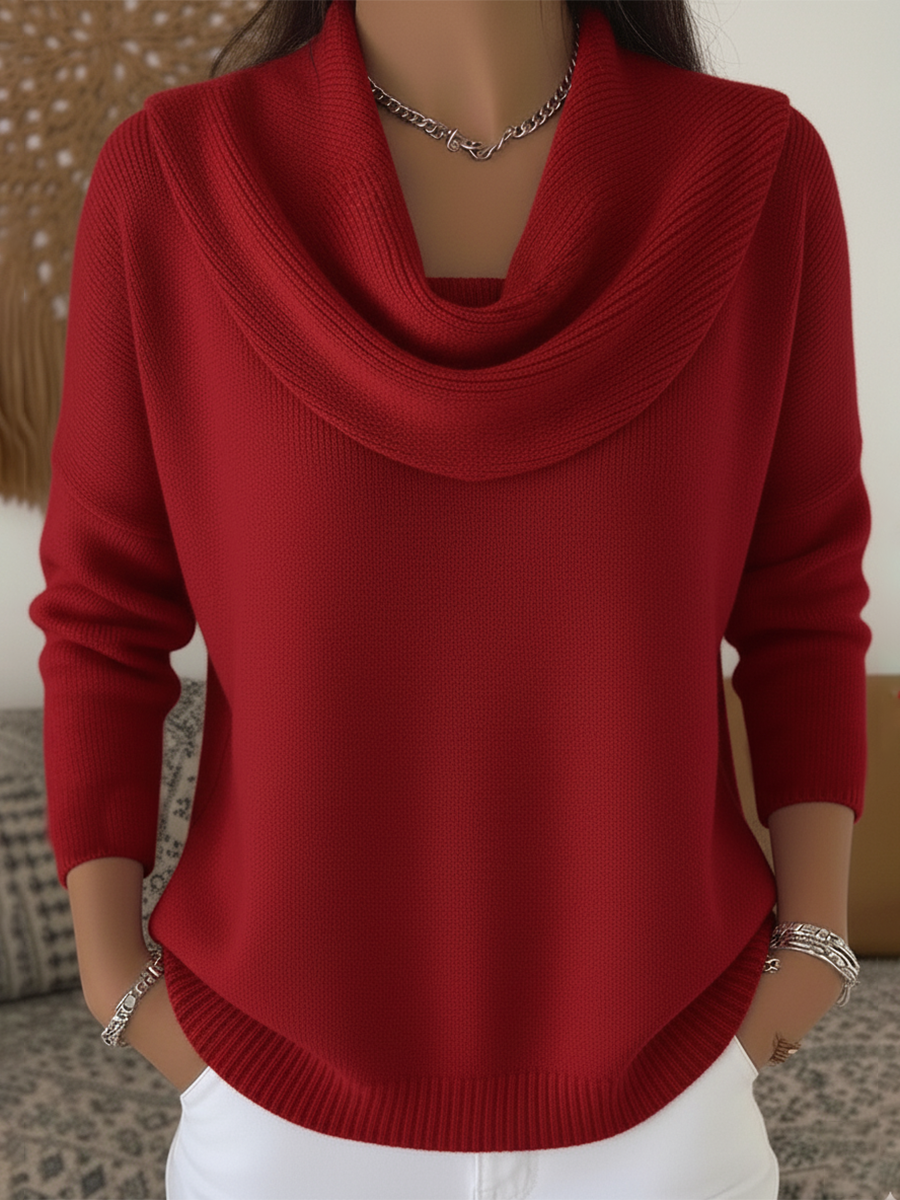 LUCY | Stylish Cowl Collar Sweater