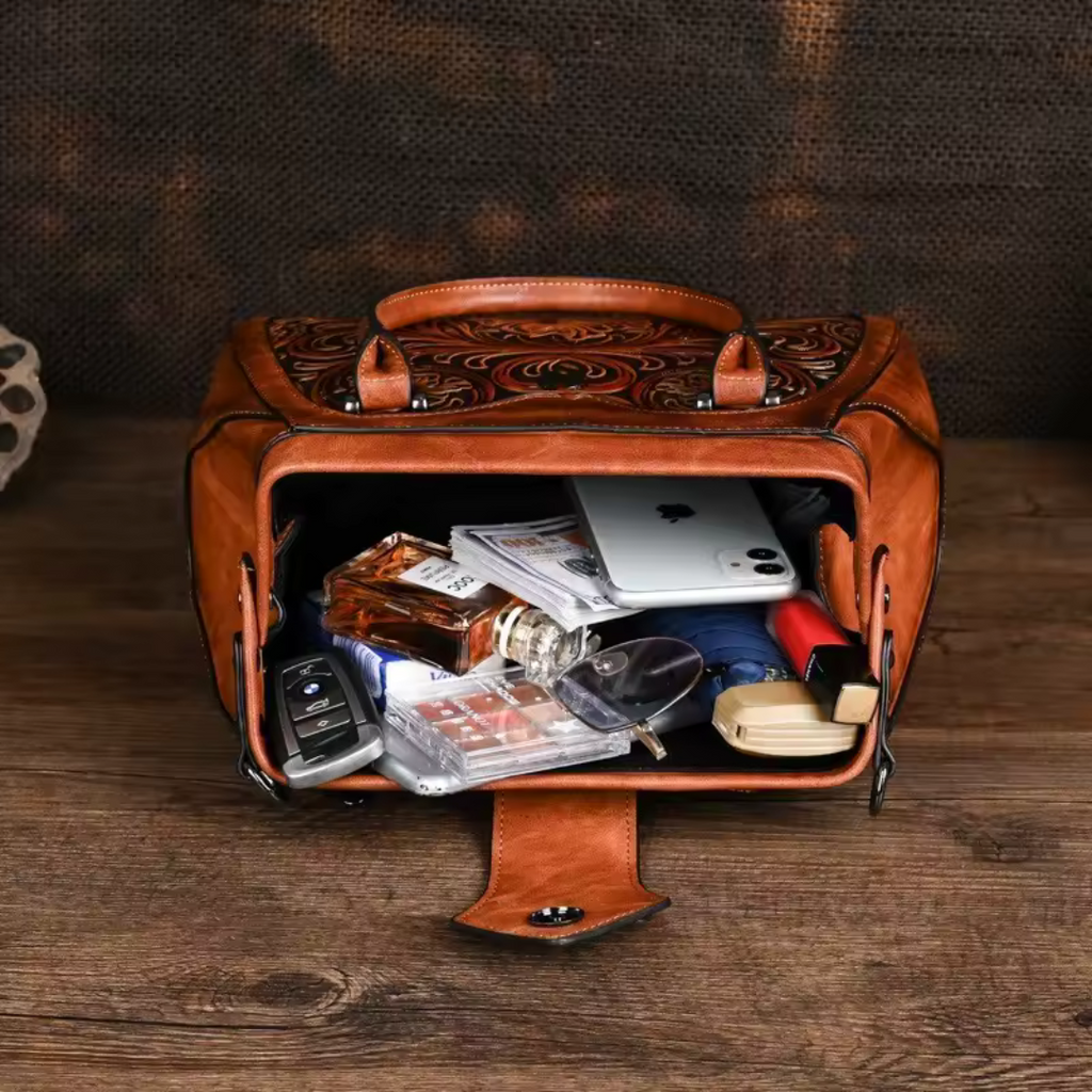 Florina | Elegant Floral Top-Handle Bag