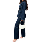 DELVINE™ – Relaxed Dark Wash Denim Jacket