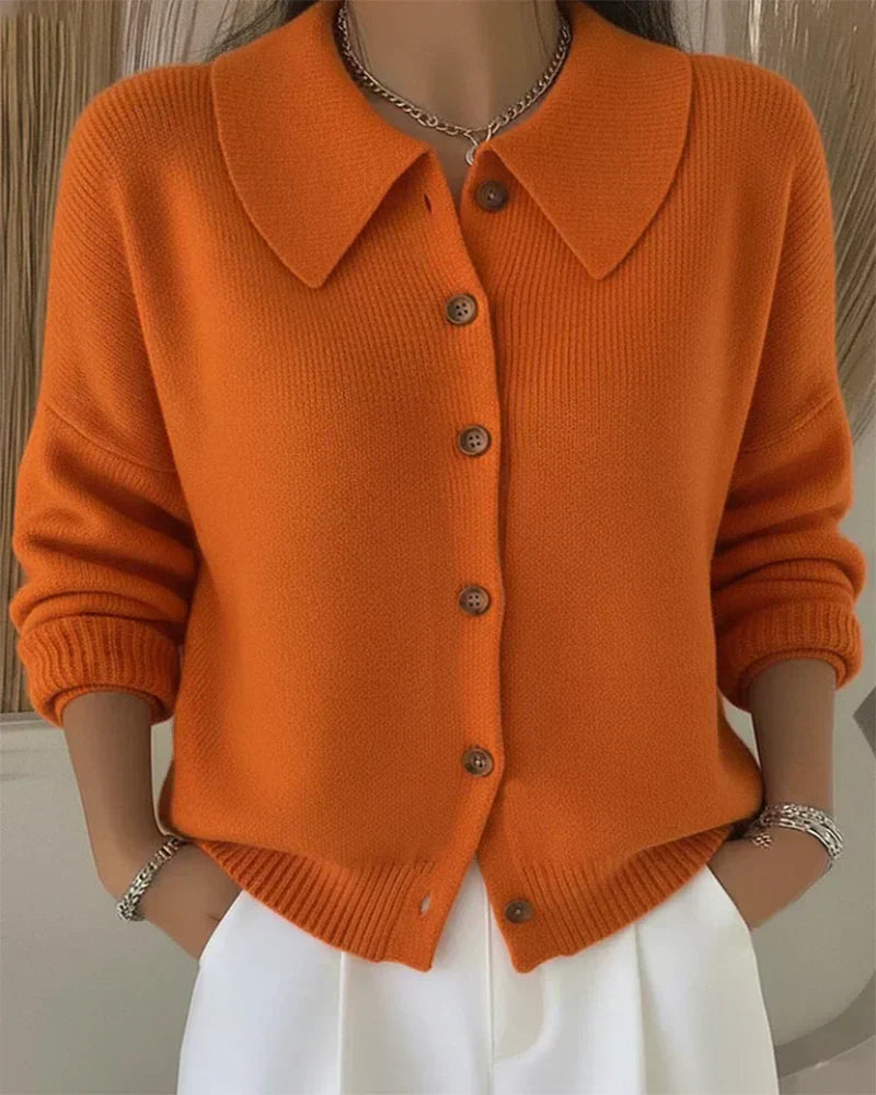 DIANA | Button Collar Cardigan
