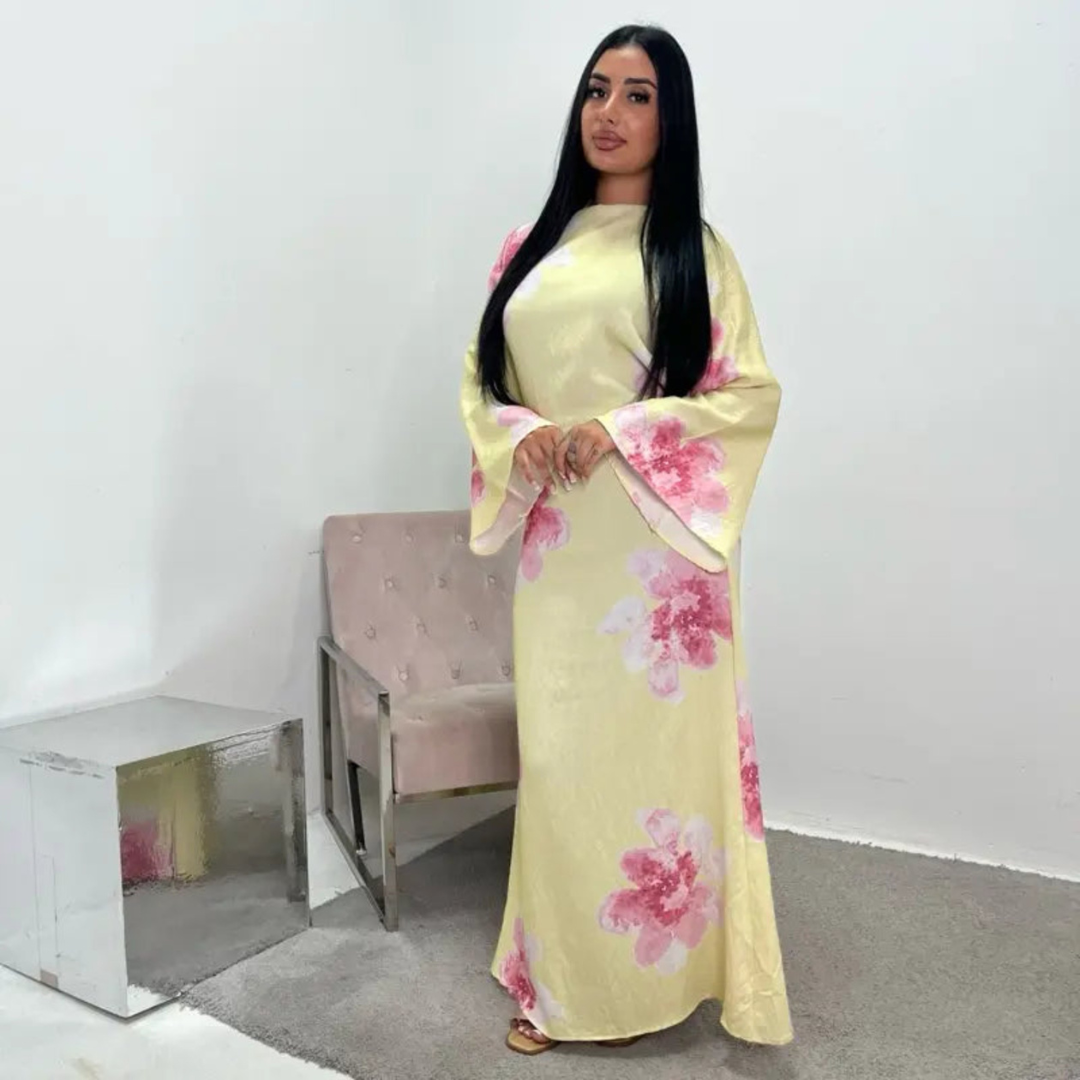 ALON | Modest Floral Loose Fit Maxi Dress