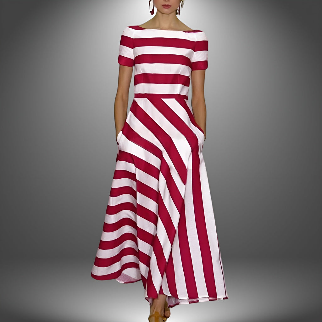 DIANE | Effortless Modern Stripe Dress