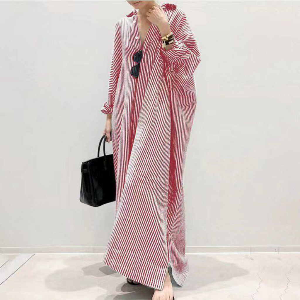 LINNAEA™ - Everyday Stripped Maxi Dress