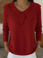 ABIGAIL | Ribbed Collar Sweater