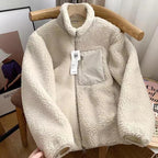 CELANDINE™ - Comfy Long Sleeve Zip-Up Plush Winter Jacket