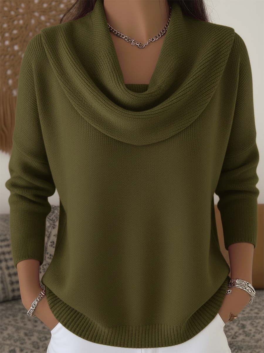 LUCY | Stylish Cowl Collar Sweater