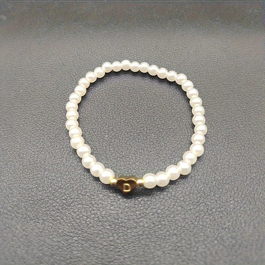 A-Z Pearl Beaded Bracelet