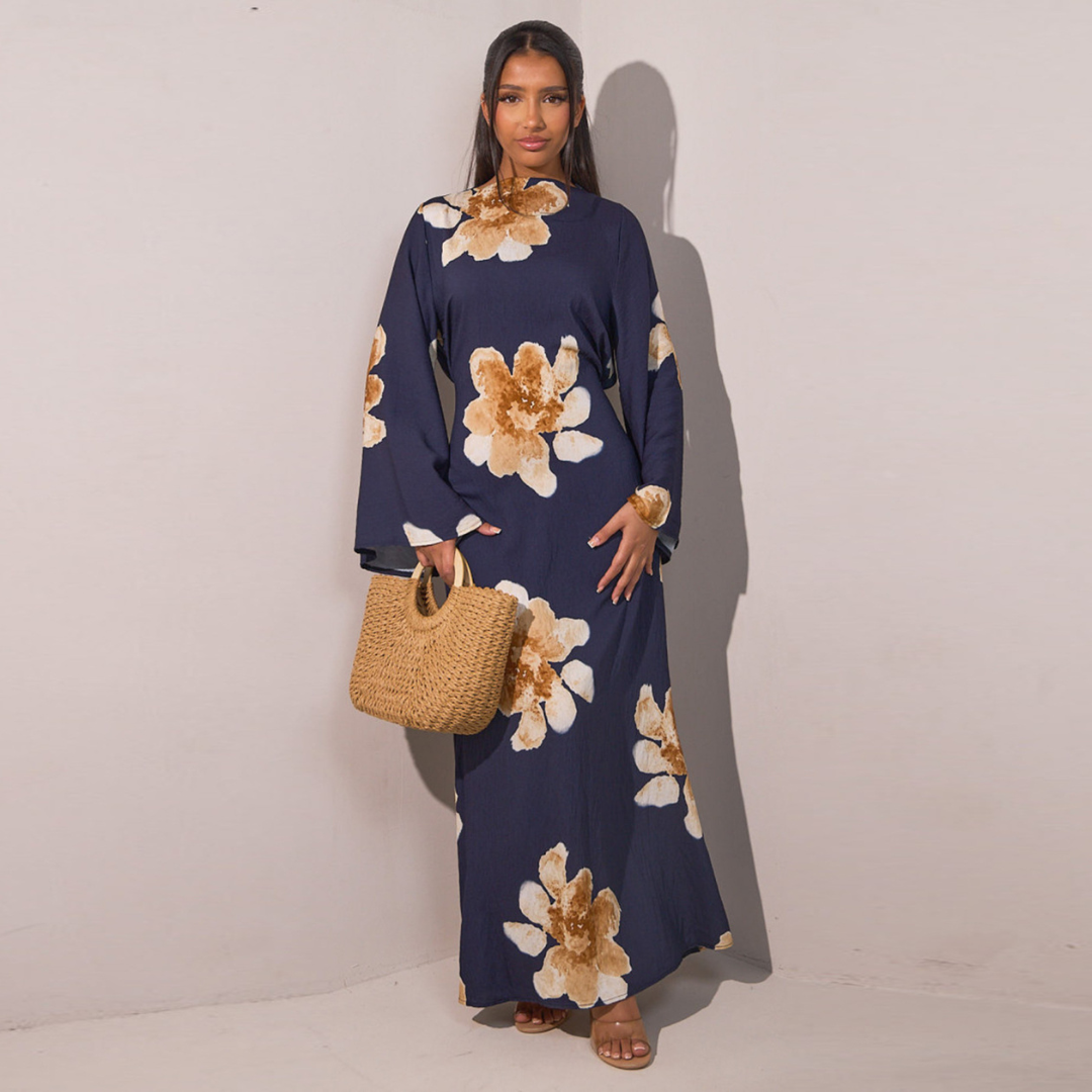 ALON | Modest Floral Loose Fit Maxi Dress