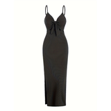 ROSE™ – Chic Knot Front Sleeveless Cami Dress