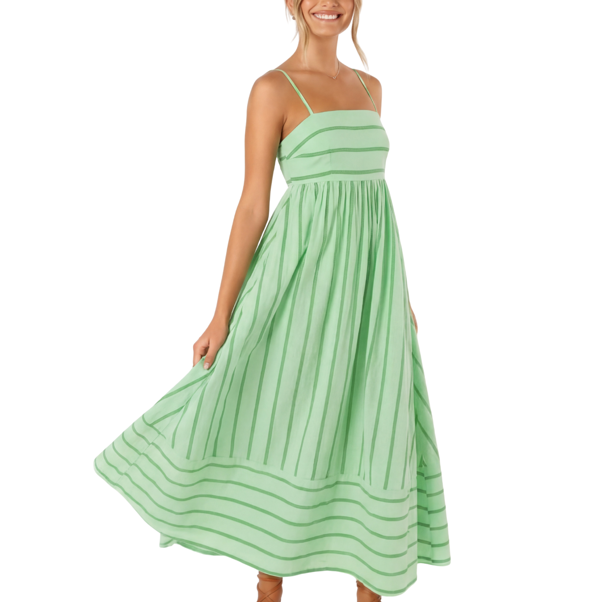 TAYLA | Casual Striped Cami Maxi Dress