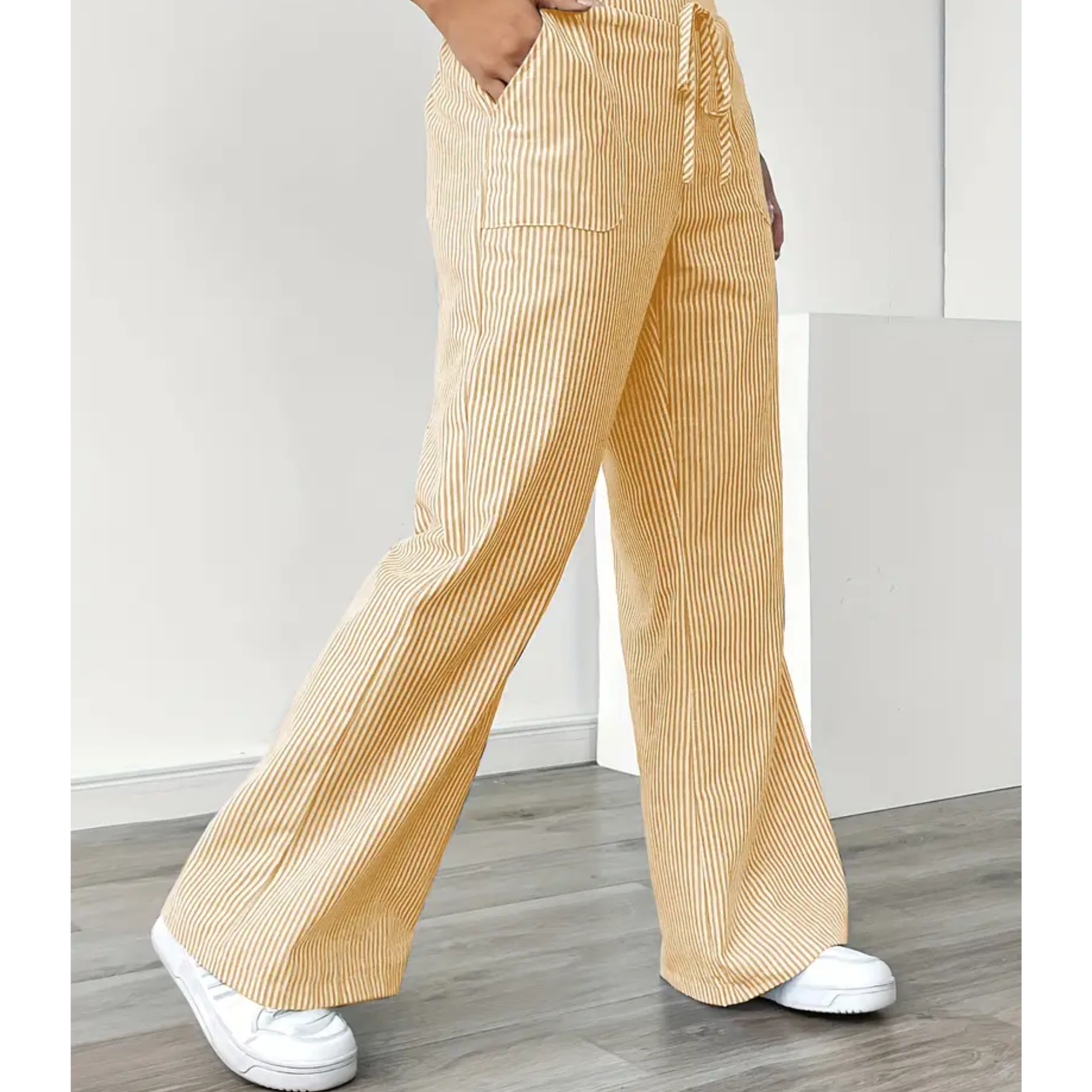 SIENNA | Striped Pant With Pockets