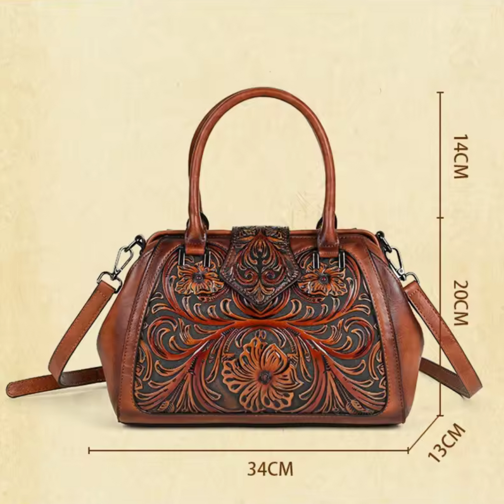 Florina | Elegant Floral Top-Handle Bag