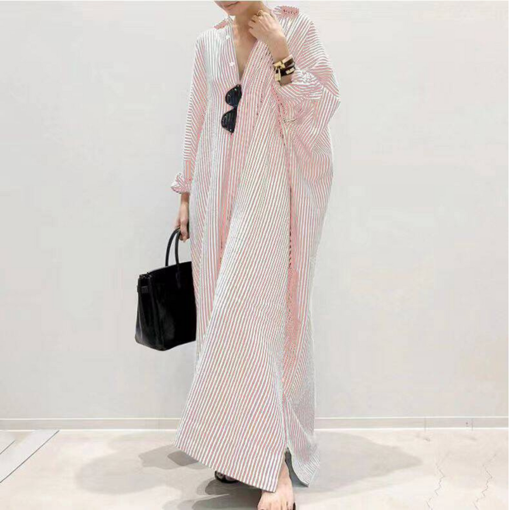 LINNAEA™ - Everyday Stripped Maxi Dress