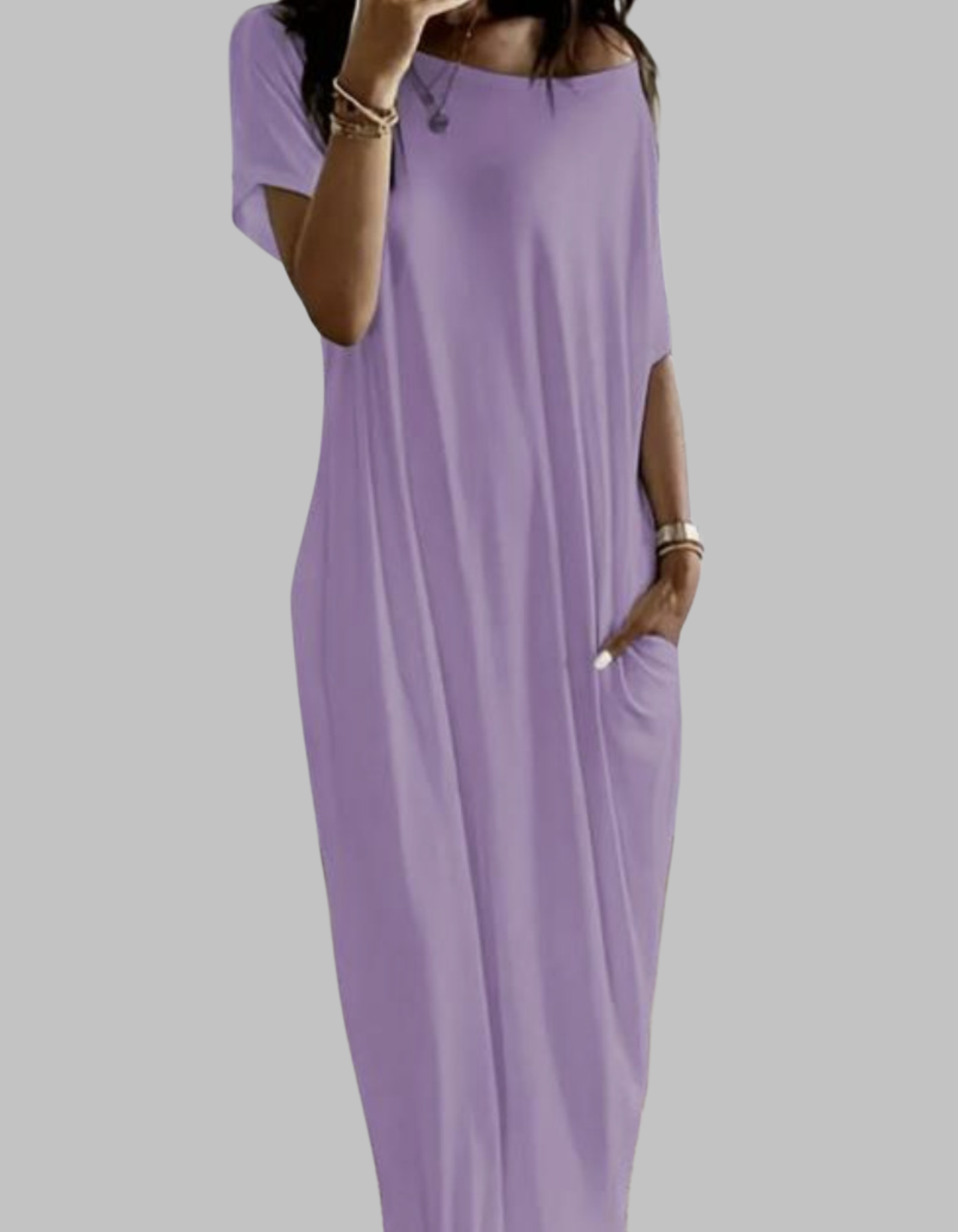 SHAEL™ - Loose Fit Round Neck Sleep Nightdress