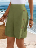 SELENA | Comfortable Shorts With Buttons