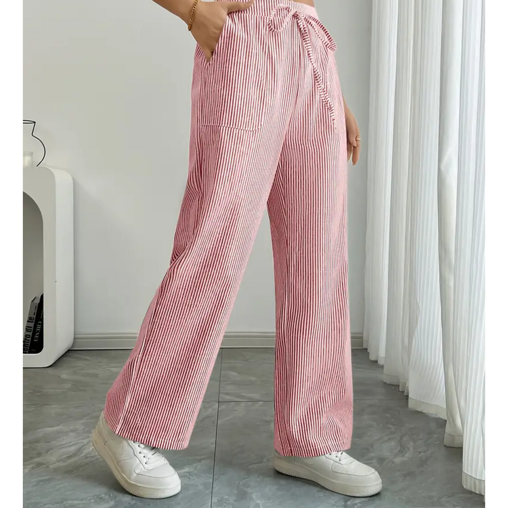 SIENNA | Striped Pant With Pockets