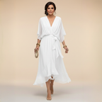 Marta | Sandra Chiffon V-Neck Dress