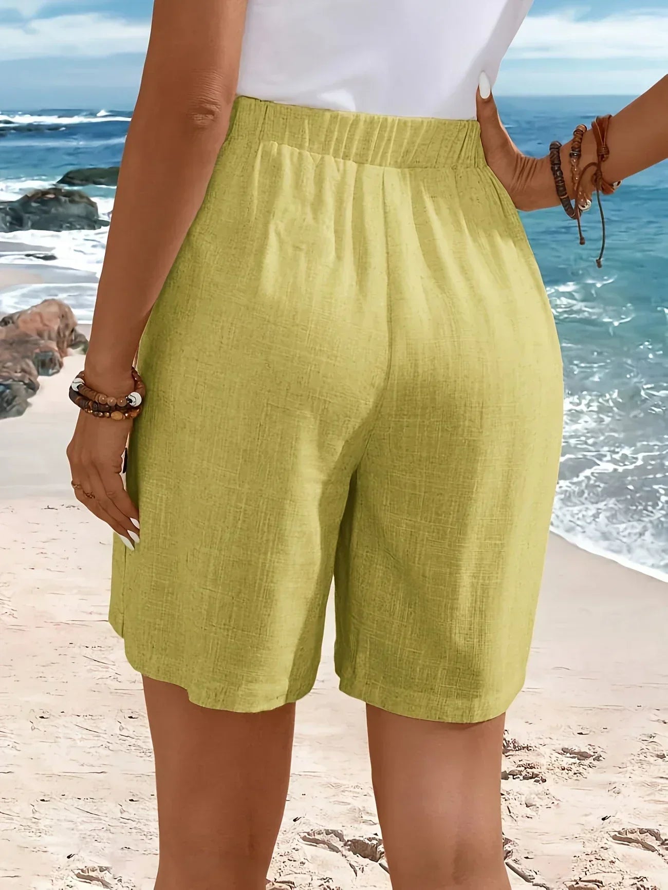 SELENA | Comfortable Shorts With Buttons