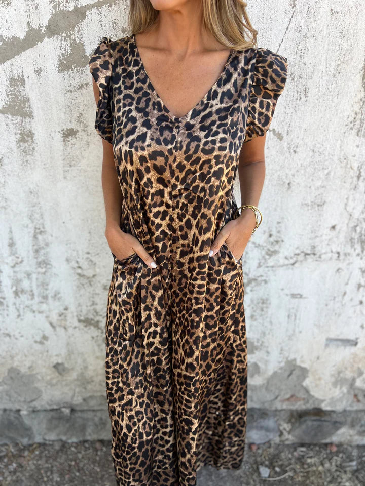 CASSANDRA | Trendy V-Neck Jumpsuit
