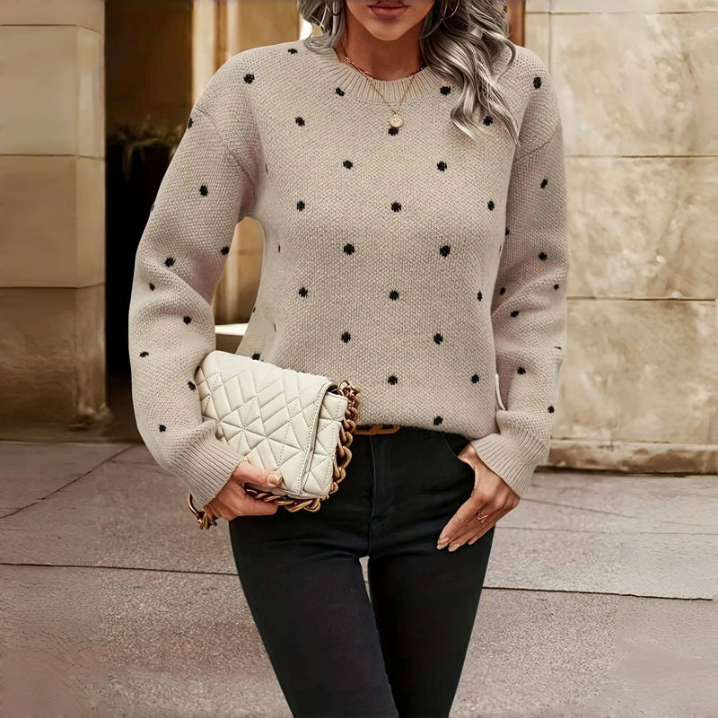 GABRIELLE | Cozy Dot Sweater
