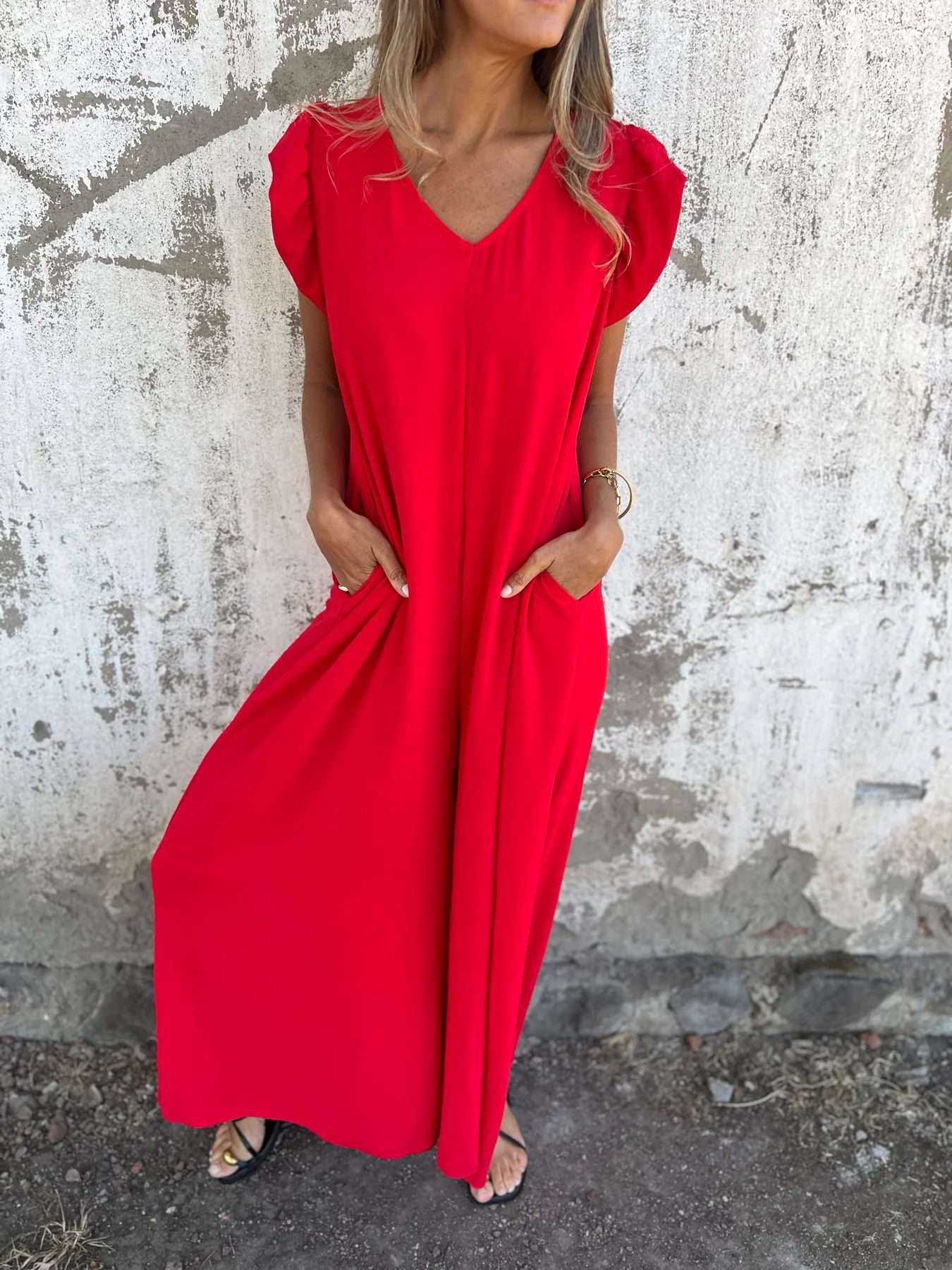 CASSANDRA | Trendy V-Neck Jumpsuit