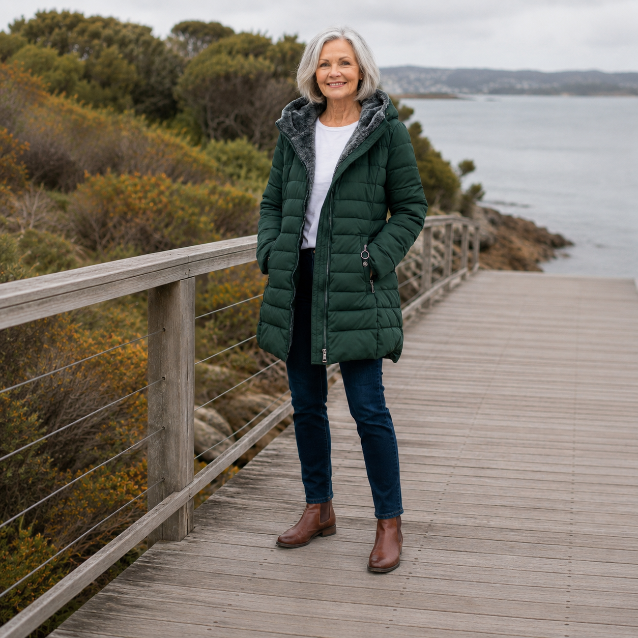 JAMI | Quilted A-Line Winter Coat