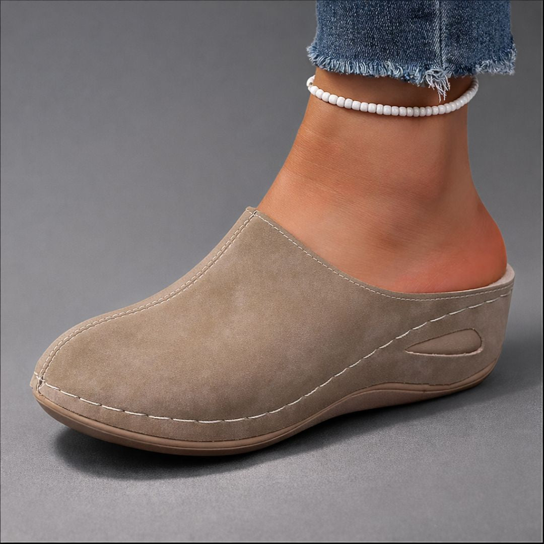 Carolina | Fleece-Lined Wedge Mules