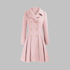 DAMI™ - Classy Double Button Long Sleeve Coat