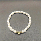 A-Z Pearl Beaded Bracelet