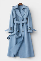 MARINA | Long Belted Double-Breasted Coat