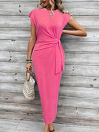 MATILDA™ - Casual Short Sleeve Dress with Knot Detail for Vacations