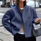 BINI™ - Cozy Long Sleeve Stand Collar Coat