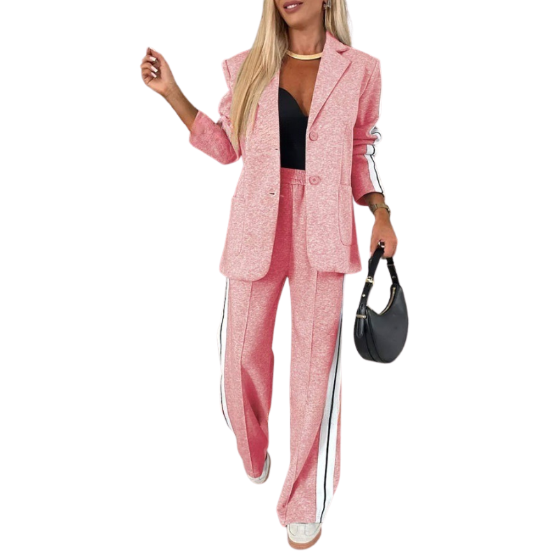 ZORA™ – Casual Striped Two-Piece Set