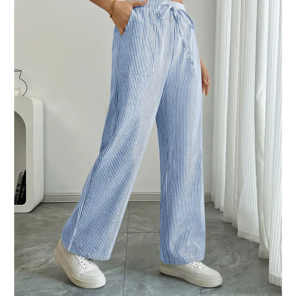 SIENNA | Striped Pant With Pockets
