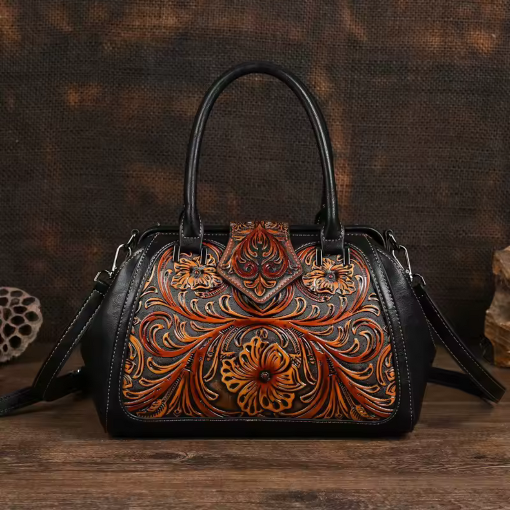 Florina | Elegant Floral Top-Handle Bag