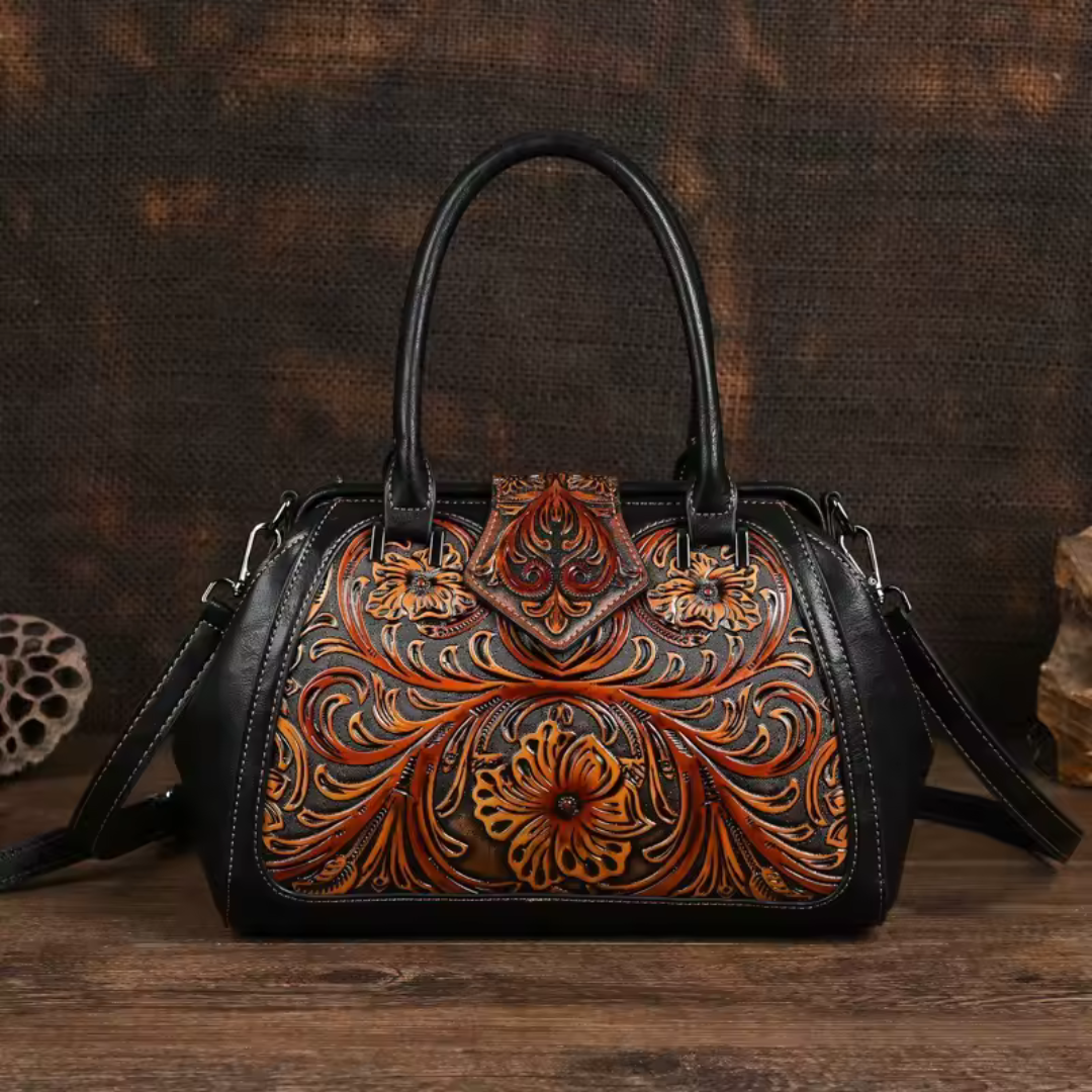 Florina | Elegant Floral Top-Handle Bag