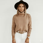PHOEBE | Elegant Turtleneck Knit Sweater For Women