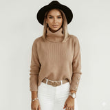 PHOEBE | Elegant Turtleneck Knit Sweater For Women