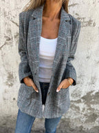 LUCINDA | Classic Plaid Blazer