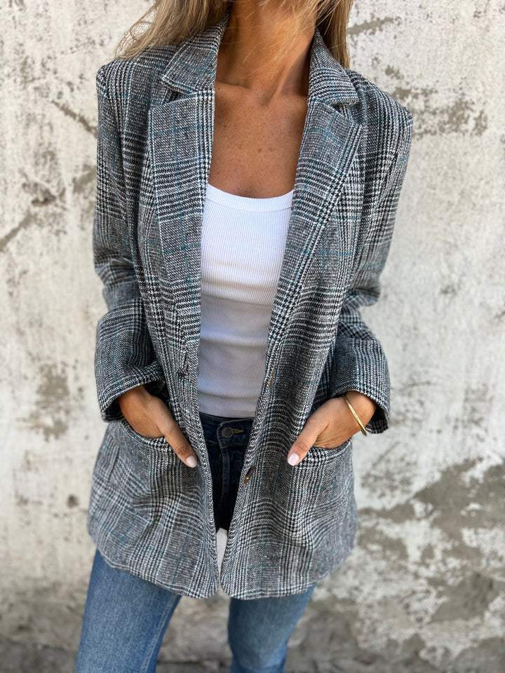 LUCINDA | Classic Plaid Blazer