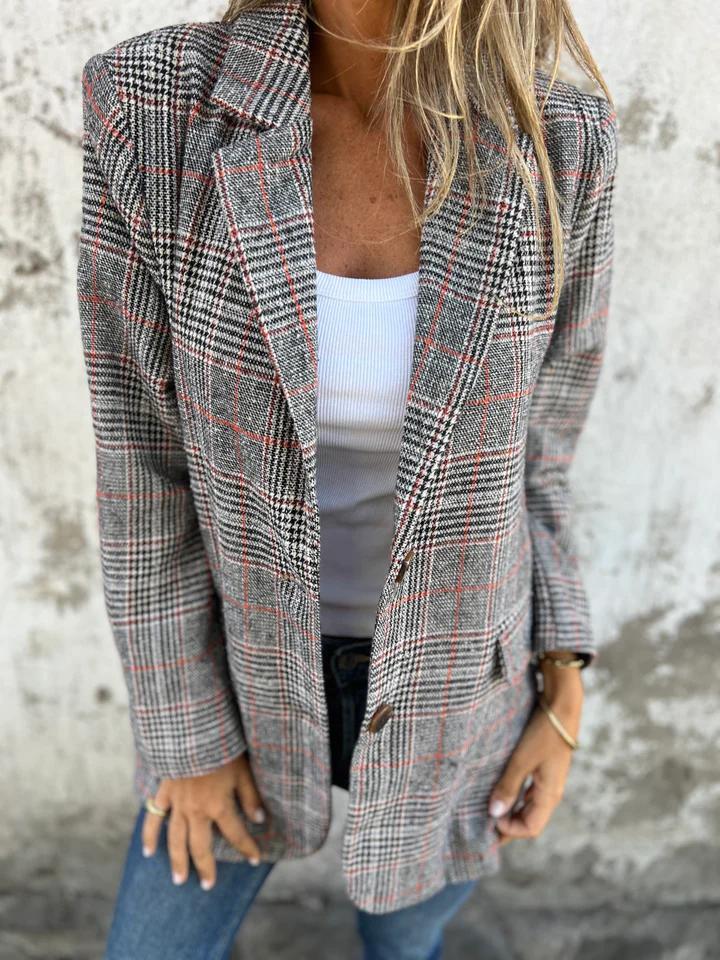 LUCINDA | Classic Plaid Blazer