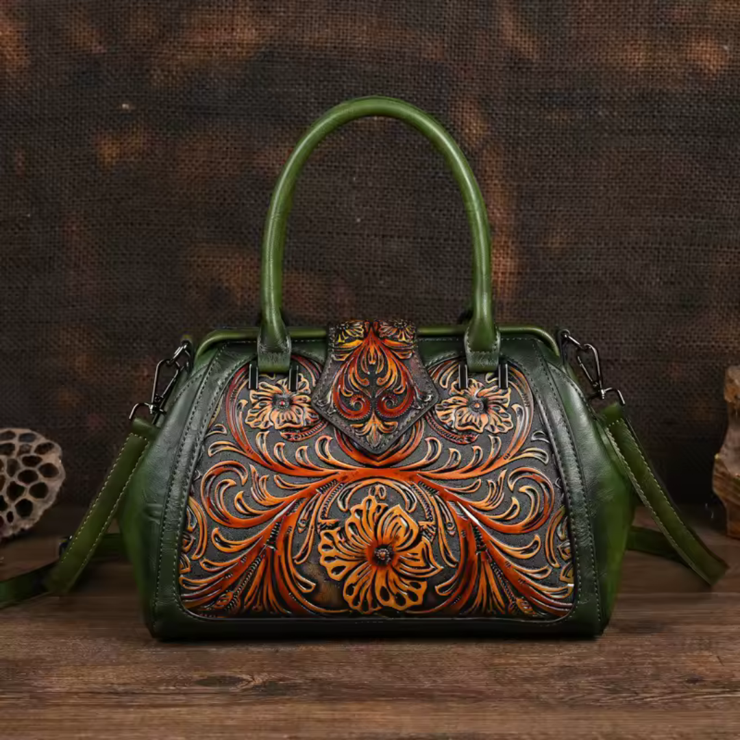 Florina | Elegant Floral Top-Handle Bag