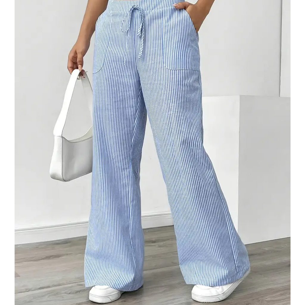 SIENNA | Striped Pant With Pockets
