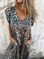 CASSANDRA | Trendy V-Neck Jumpsuit