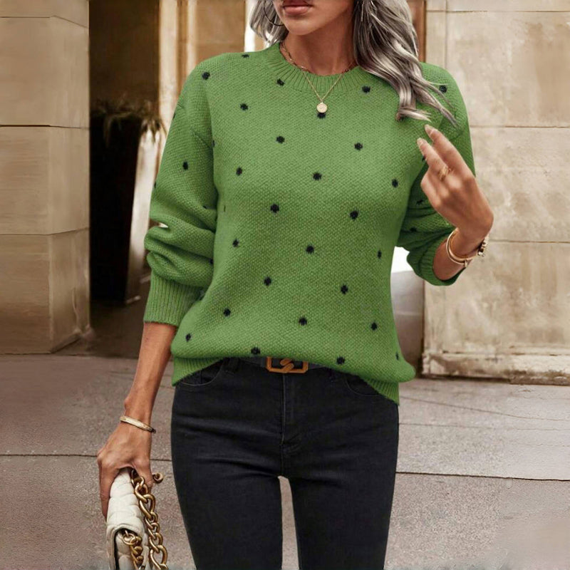 GABRIELLE | Cozy Dot Sweater