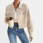 DEVIN™ – Relaxed Corduroy Button-Front Jacket