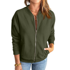 SOLANGE™ – Zip-Up Casual Loose Sweatshirt Jacket